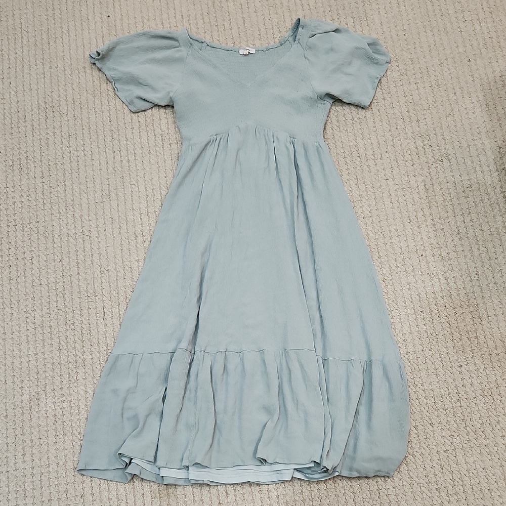 Elegant Sage Green Midi Dress